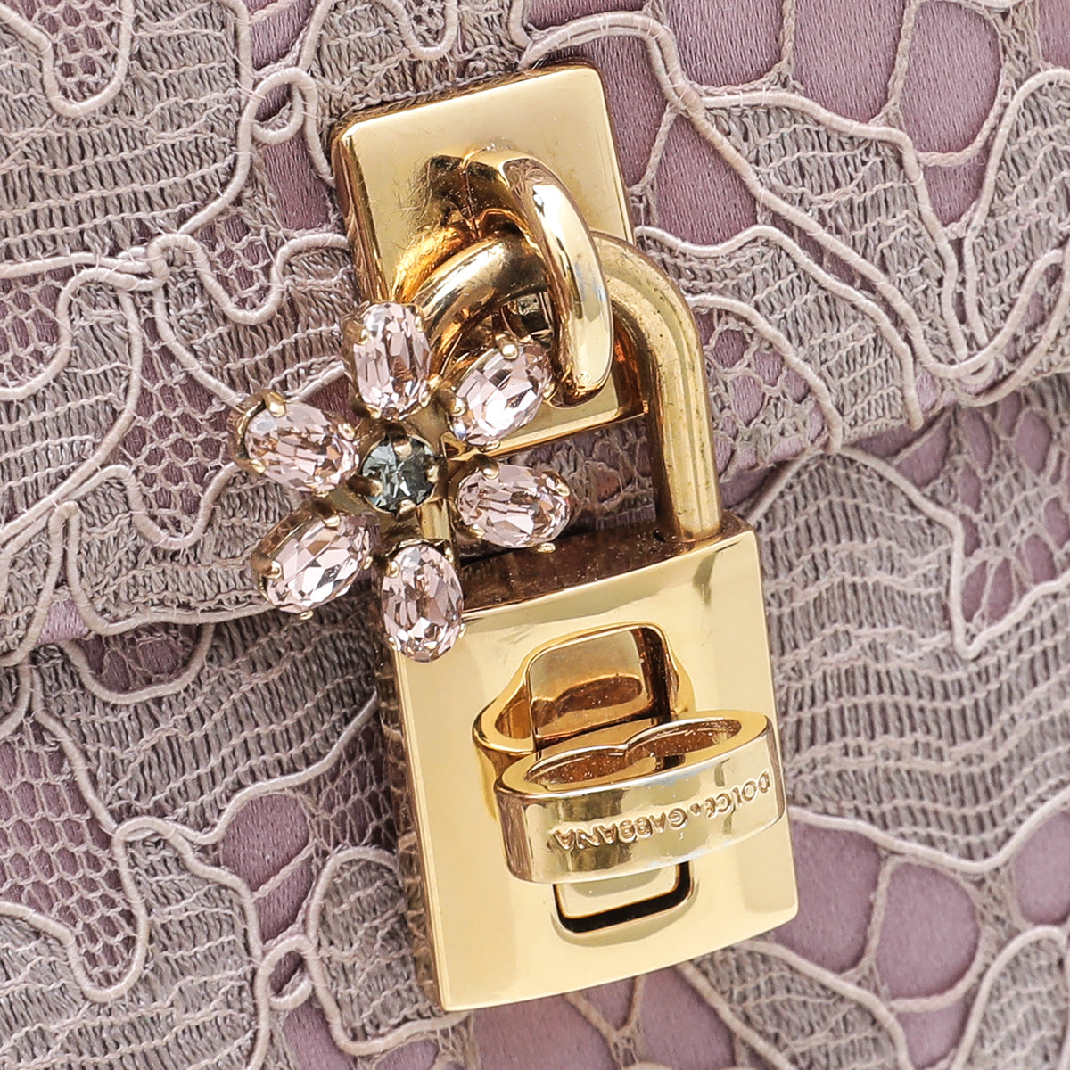 Dolce & Gabbana Light Purple Miss Bonita Lace Evening Pochette-Dolce & Gabbana-THE CLOSET