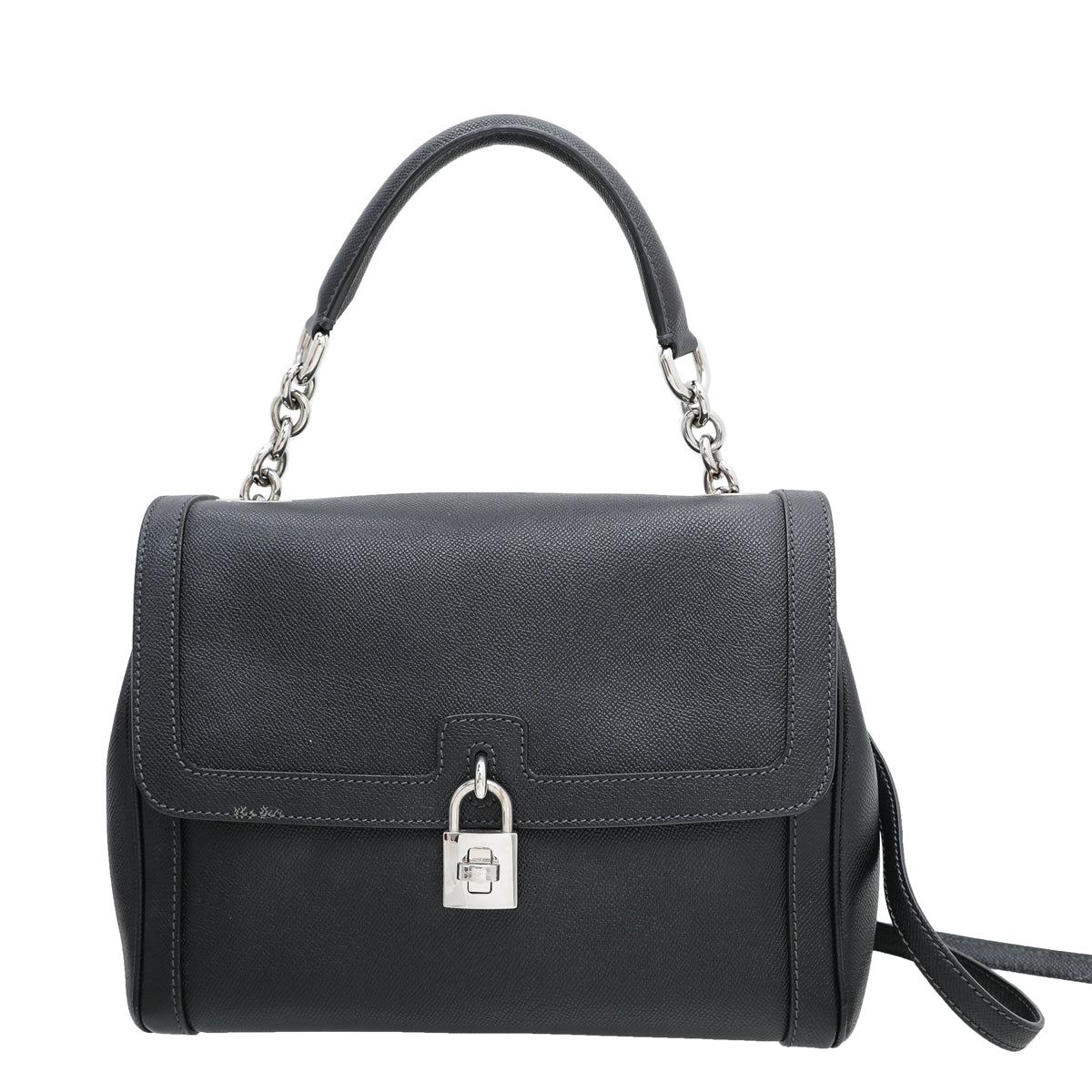 Dolce & Gabbana Black Padlock Shoulder Bag