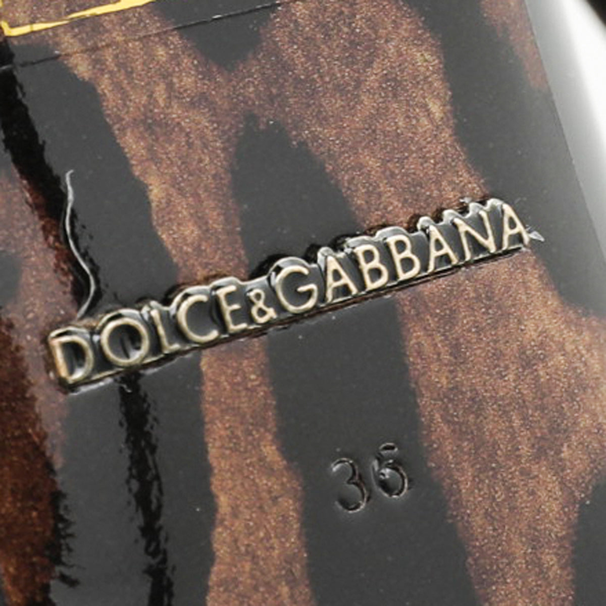 Dolce & Gabbana Black Triple Strap Pump 36