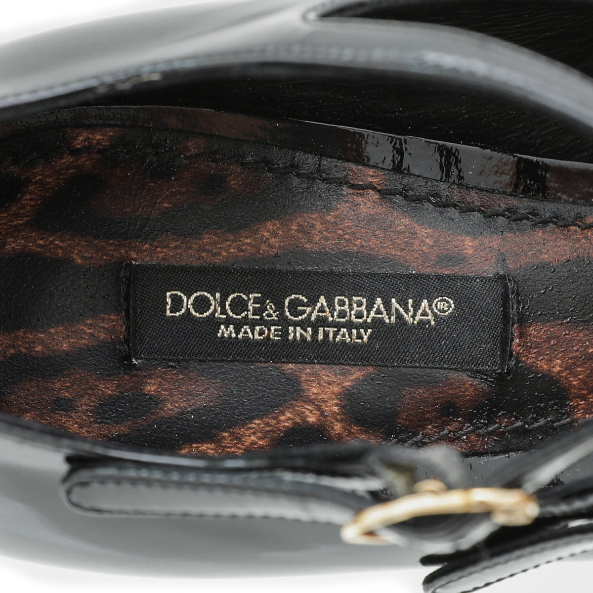 Dolce & Gabbana Black Triple Strap Pump 36-Dolce & Gabbana-THE CLOSET