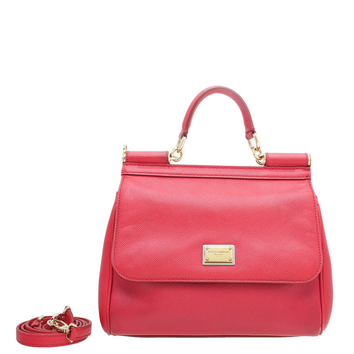 Dolce & Gabbana Red Sicily Medium Bag-Dolce & Gabbana-THE CLOSET