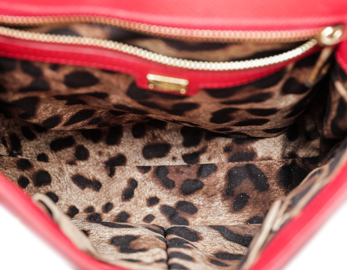 Dolce & Gabbana Red Sicily Medium Bag-Dolce & Gabbana-THE CLOSET