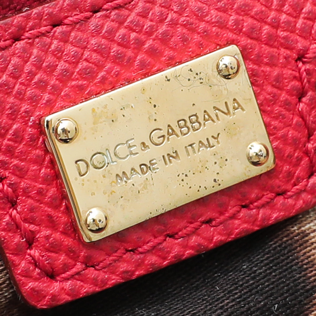 Dolce & Gabbana Red Sicily Medium Bag-Dolce & Gabbana-THE CLOSET