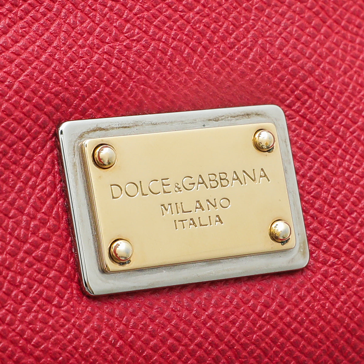 Dolce & Gabbana Red Sicily Medium Bag-Dolce & Gabbana-THE CLOSET
