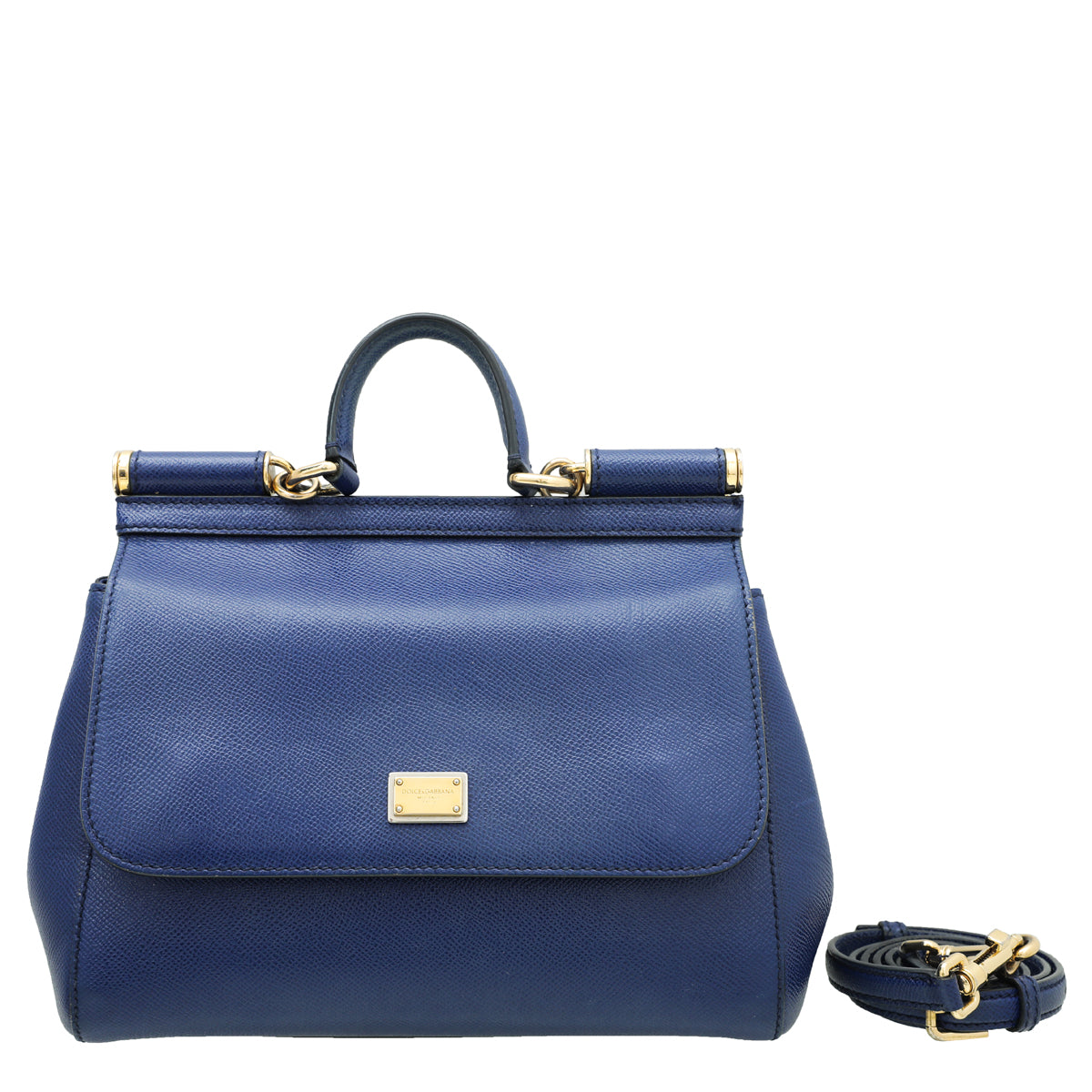 Dolce & Gabbana Blue Dauphine Medium Bag-Dolce & Gabbana-THE CLOSET