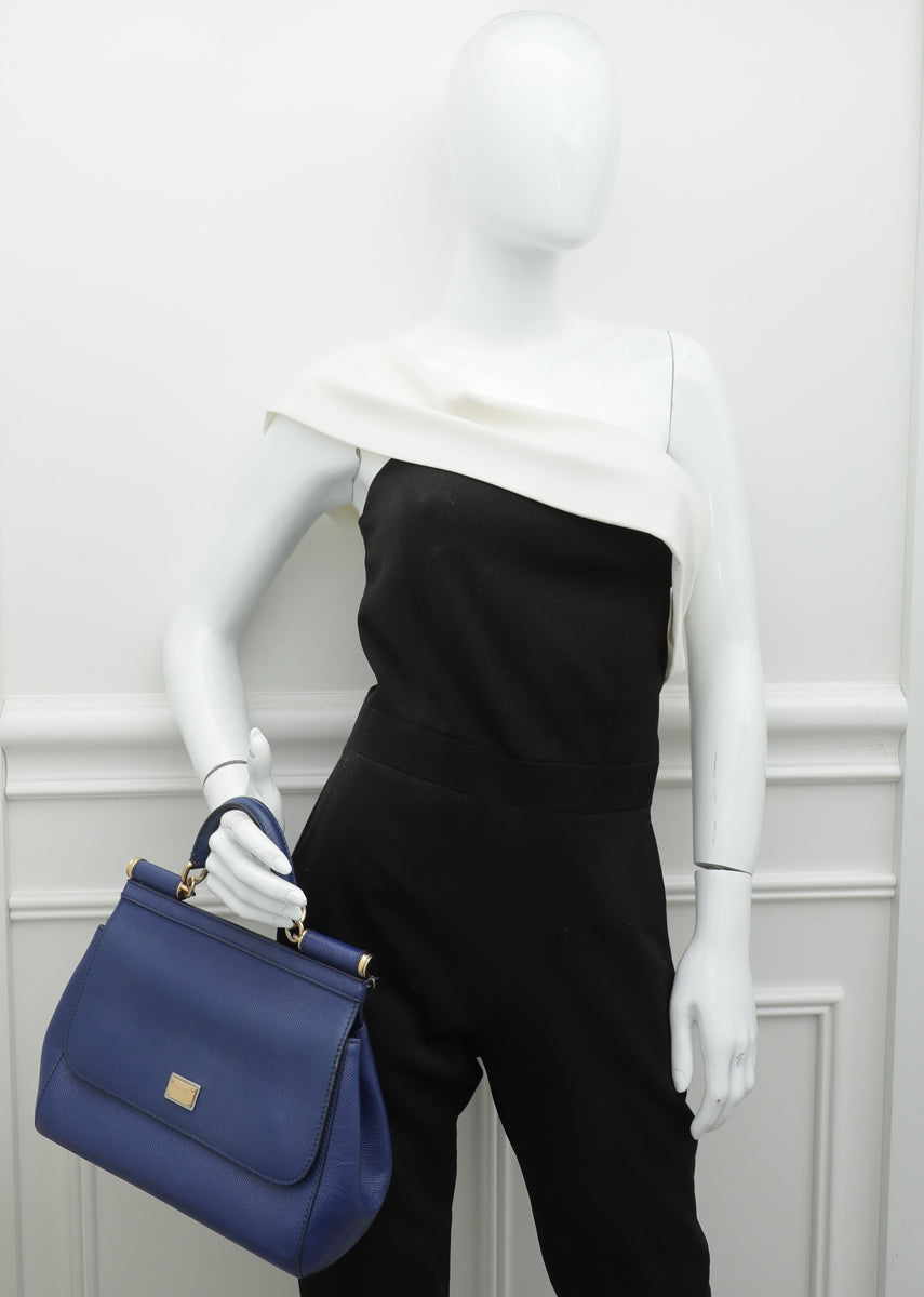 Dolce & Gabbana Blue Dauphine Medium Bag