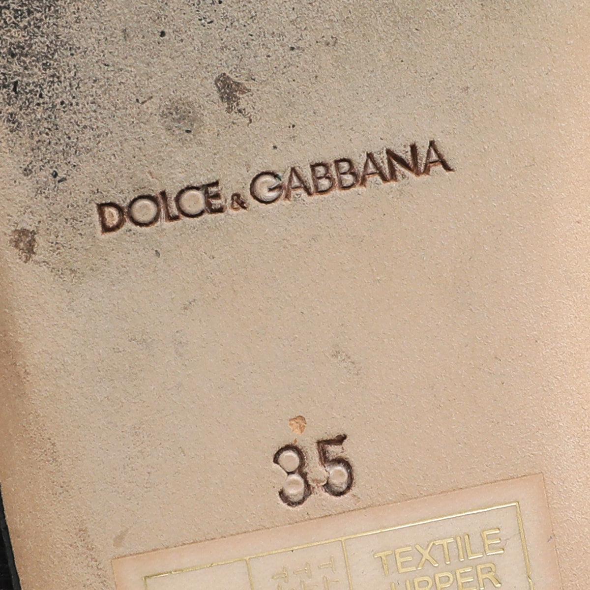 Dolce & Gabbana Bicolor Striped Ballerina Flats 35