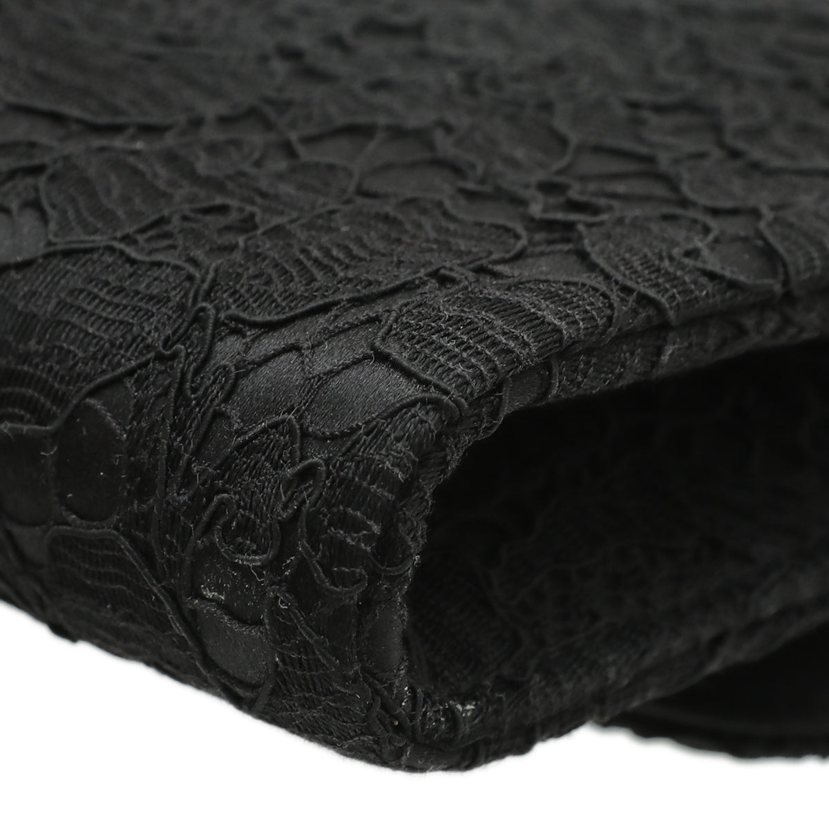 Dolce & Gabbana Black Lace Taormina Clutch Bag