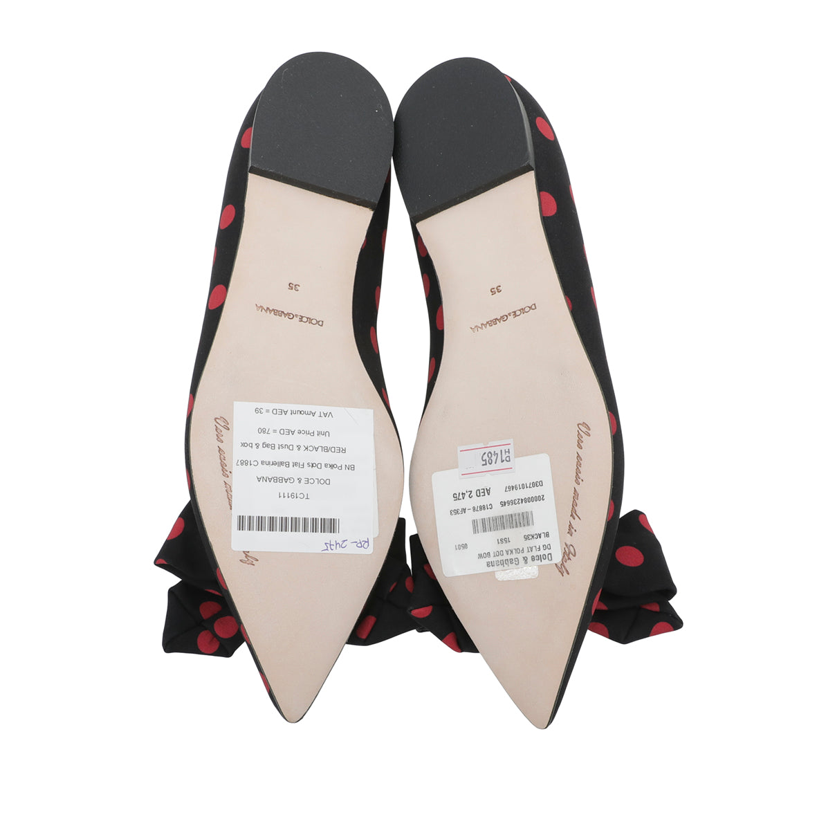 Dolce & Gabbana Bicolor Polka Dots Flat Ballerina 35-Dolce & Gabbana-THE CLOSET