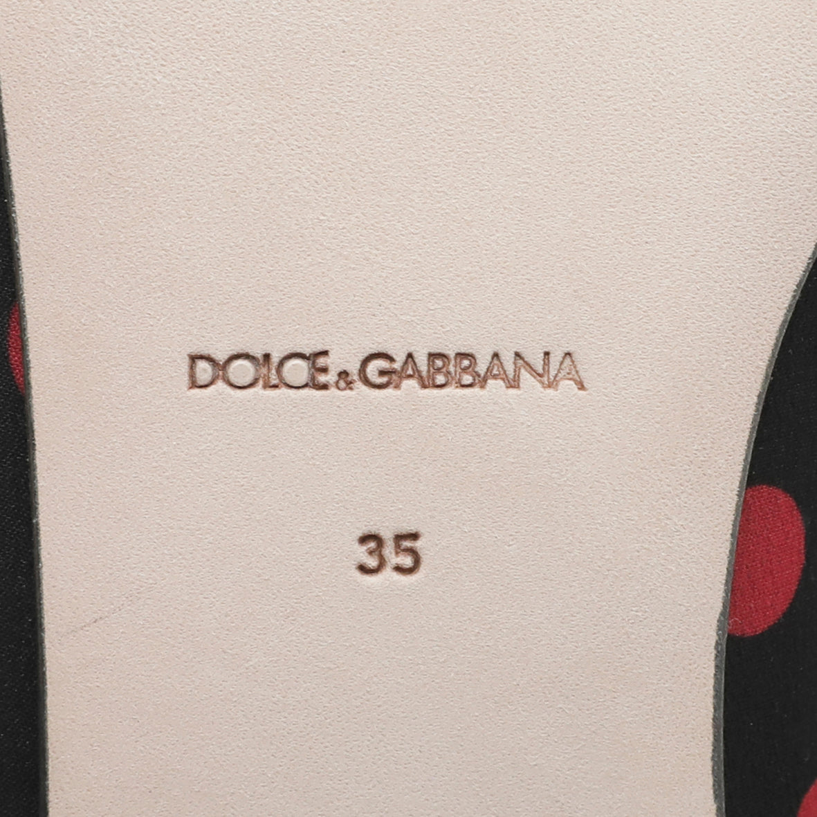 Dolce & Gabbana Bicolor Polka Dots Flat Ballerina 35