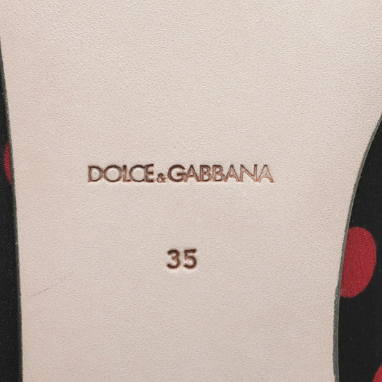 Dolce & Gabbana Bicolor Polka Dots Flat Ballerina 35