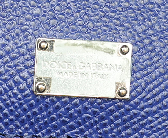 Dolce & Gabbana Blue Dauphine Sicily Medium Bag