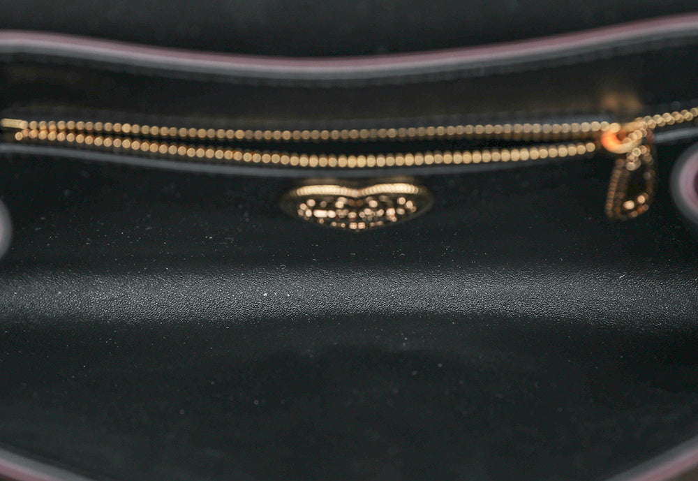 Dolce & Gabbana Violet Metallic Devotion Flap Chain Bag-Christian Louboutin-THE CLOSET
