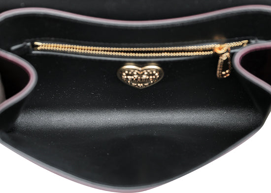 Dolce & Gabbana Violet Metallic Devotion Flap Chain Bag