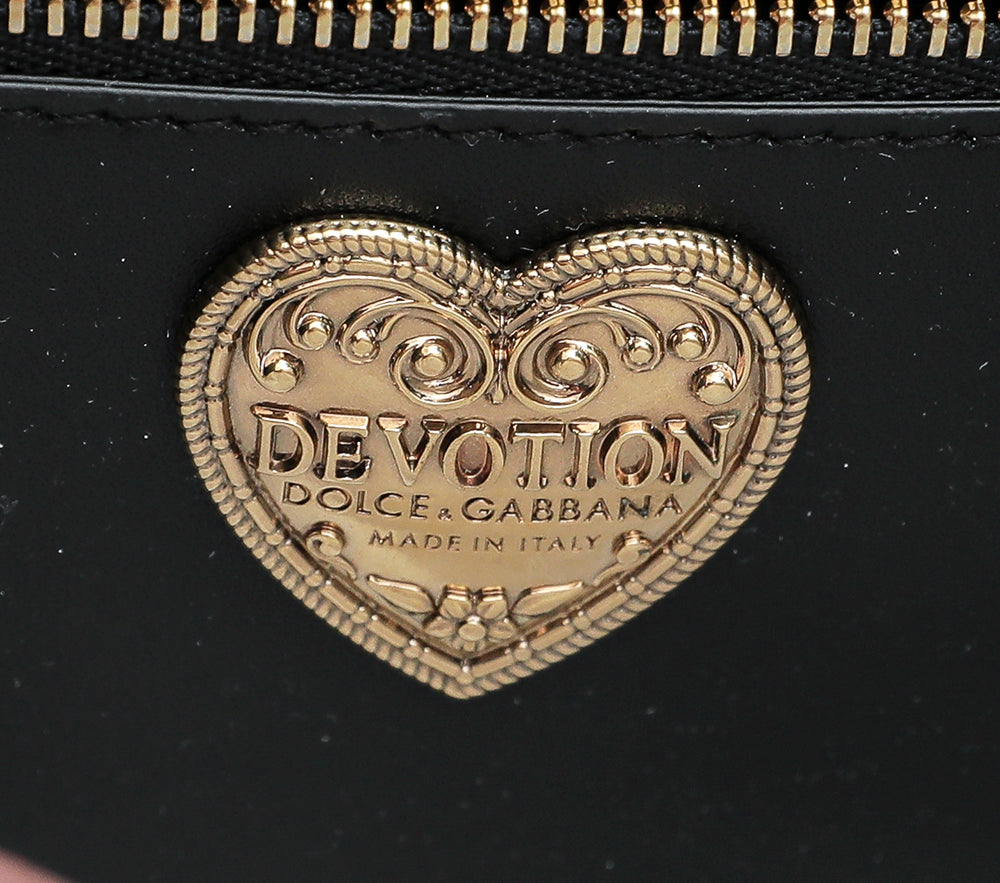 Dolce & Gabbana Violet Metallic Devotion Flap Chain Bag-Christian Louboutin-THE CLOSET