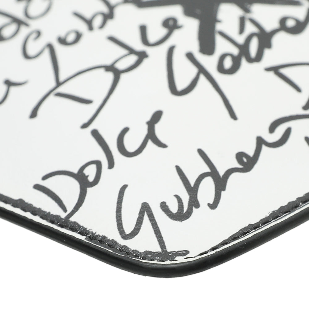 Dolce & Gabbana Bicolor Graffiti Print Zip Pouch-Christian Dior-THE CLOSET