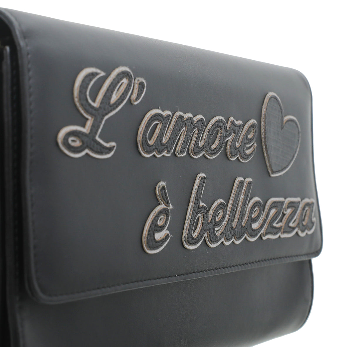 Dolce & Gabbana Black L'amore E Bellezza Chain Bag