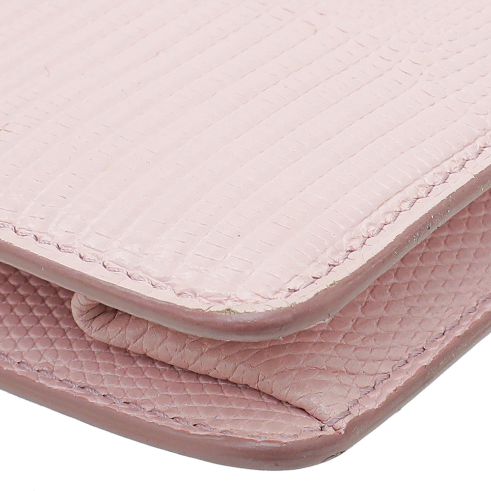 Dolce & Gabbana Pink Lizard Embossed Lucia Crossbody Bag – THE CLOSET