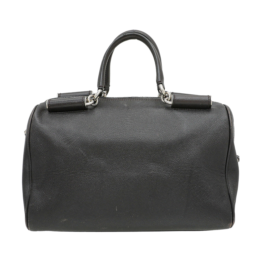 Dolce & Gabbana Dark Brown Miss Sicily Bowling Bag-Dolce & Gabbana-THE CLOSET