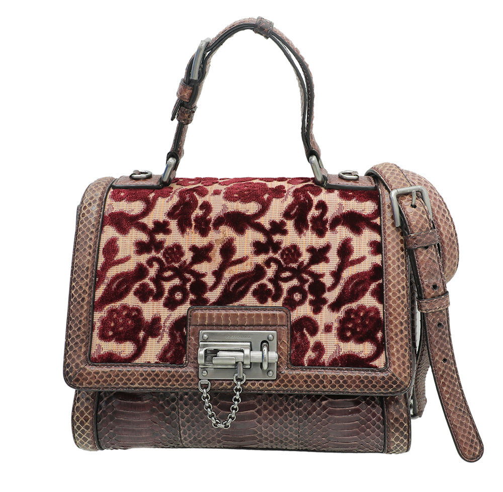 Dolce & Gabbana Multicolor Monica Python Brocade Bag-Dolce & Gabbana-THE CLOSET