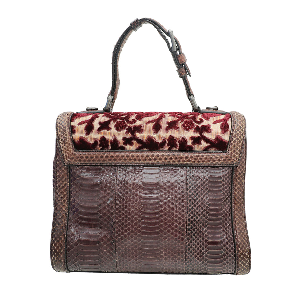 Dolce & Gabbana Multicolor Monica Python Brocade Bag-Dolce & Gabbana-THE CLOSET