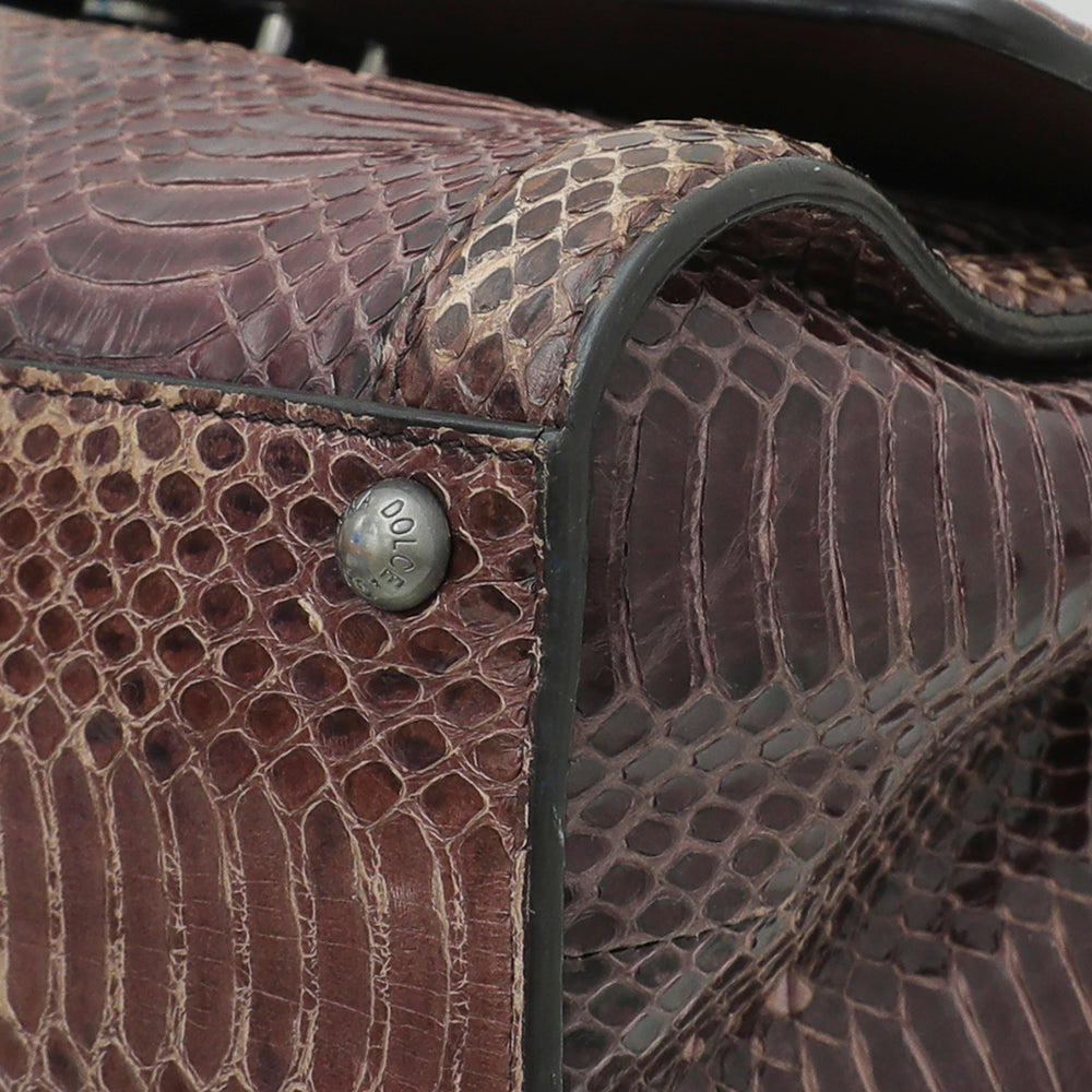 Dolce & Gabbana Multicolor Monica Python Brocade Bag-Dolce & Gabbana-THE CLOSET