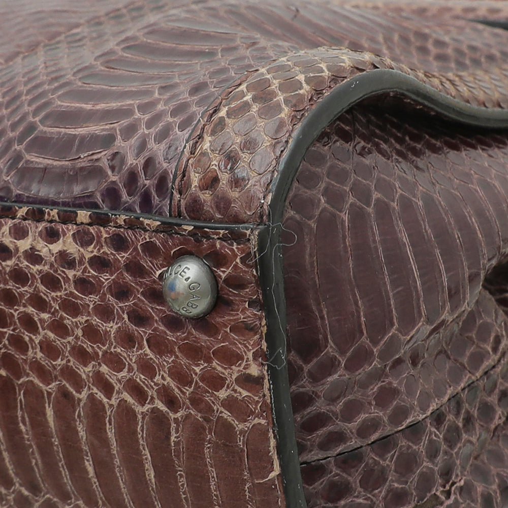 Dolce & Gabbana Multicolor Monica Python Brocade Bag-Dolce & Gabbana-THE CLOSET