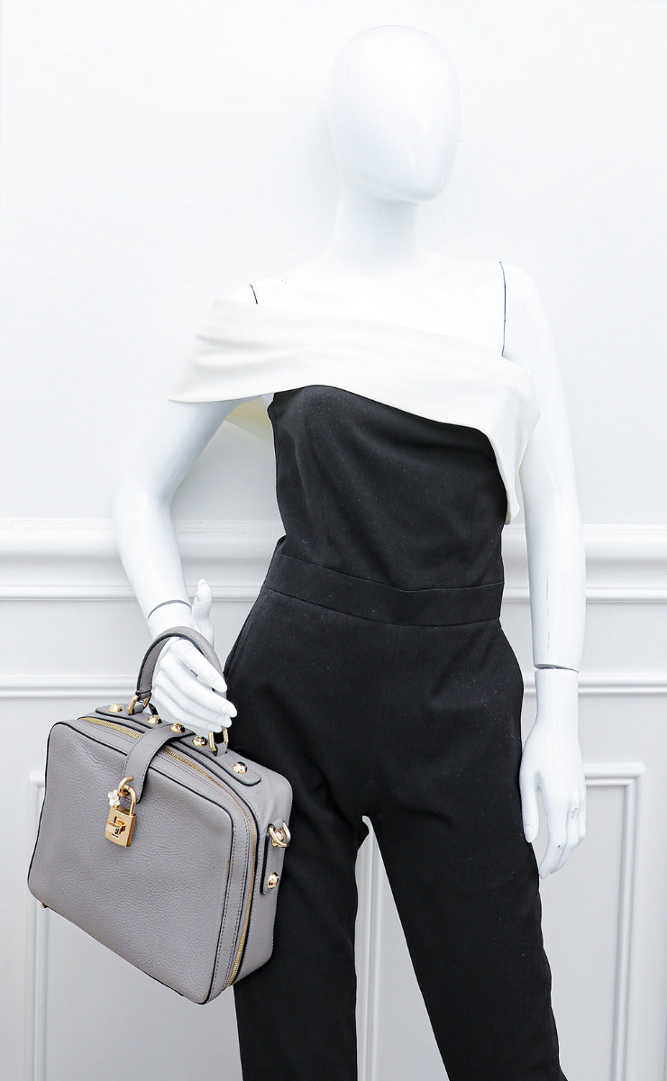 Dolce & Gabbana Grey Rosaria Medium Bag-Christian Louboutin-THE CLOSET