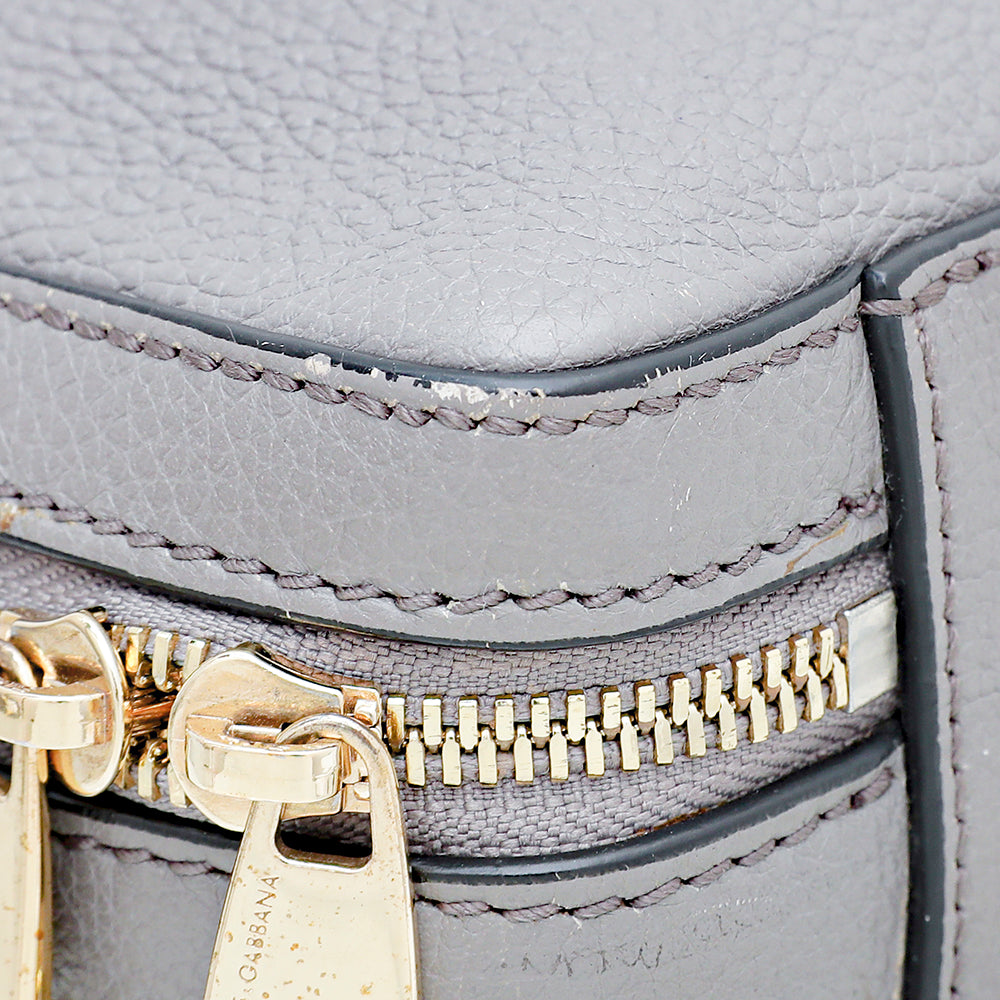 Dolce & Gabbana Grey Rosaria Medium Bag-Christian Louboutin-THE CLOSET