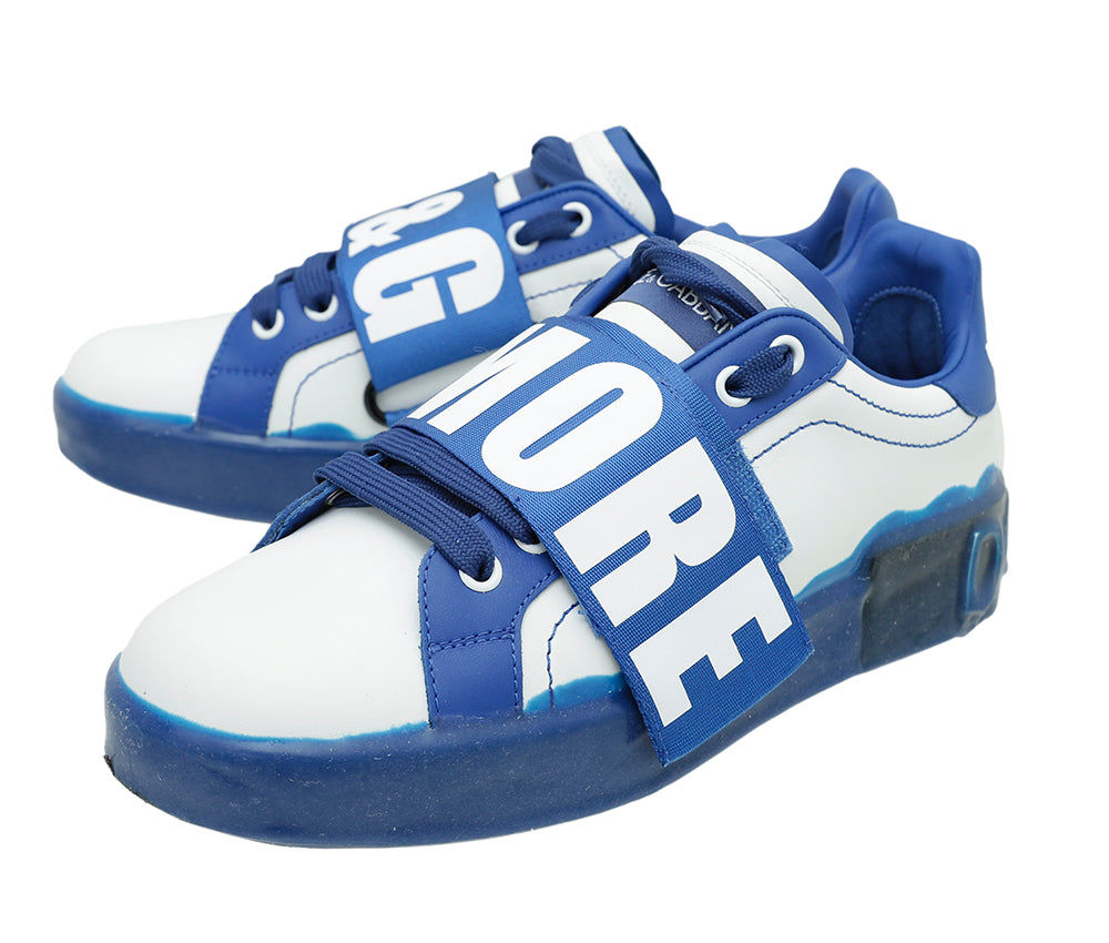 Dolce & Gabbana Bicolor Rules Heart Portofino Sneaker 38.5-Dolce & Gabbana-THE CLOSET