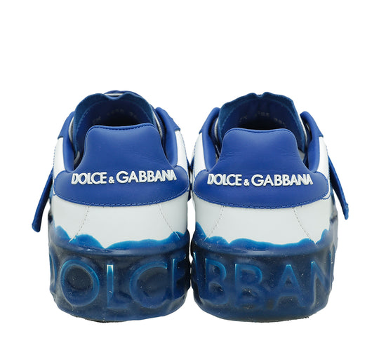Dolce & Gabbana Bicolor Rules Heart Portofino Sneaker 38.5