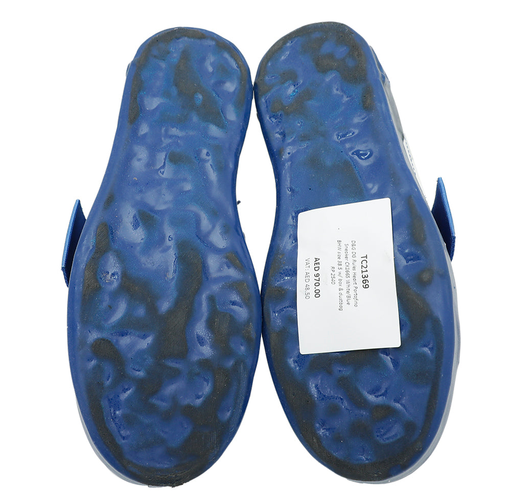 Dolce & Gabbana Bicolor Rules Heart Portofino Sneaker 38.5-Dolce & Gabbana-THE CLOSET