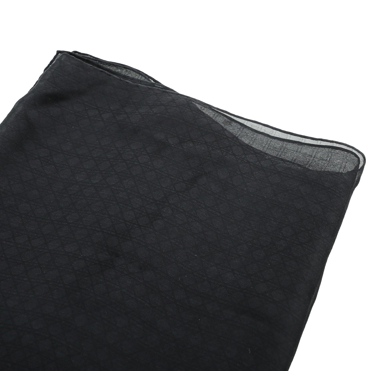 Christian Dior Black Micro Cannage Cashmere Scarf-Christian Dior-THE CLOSET