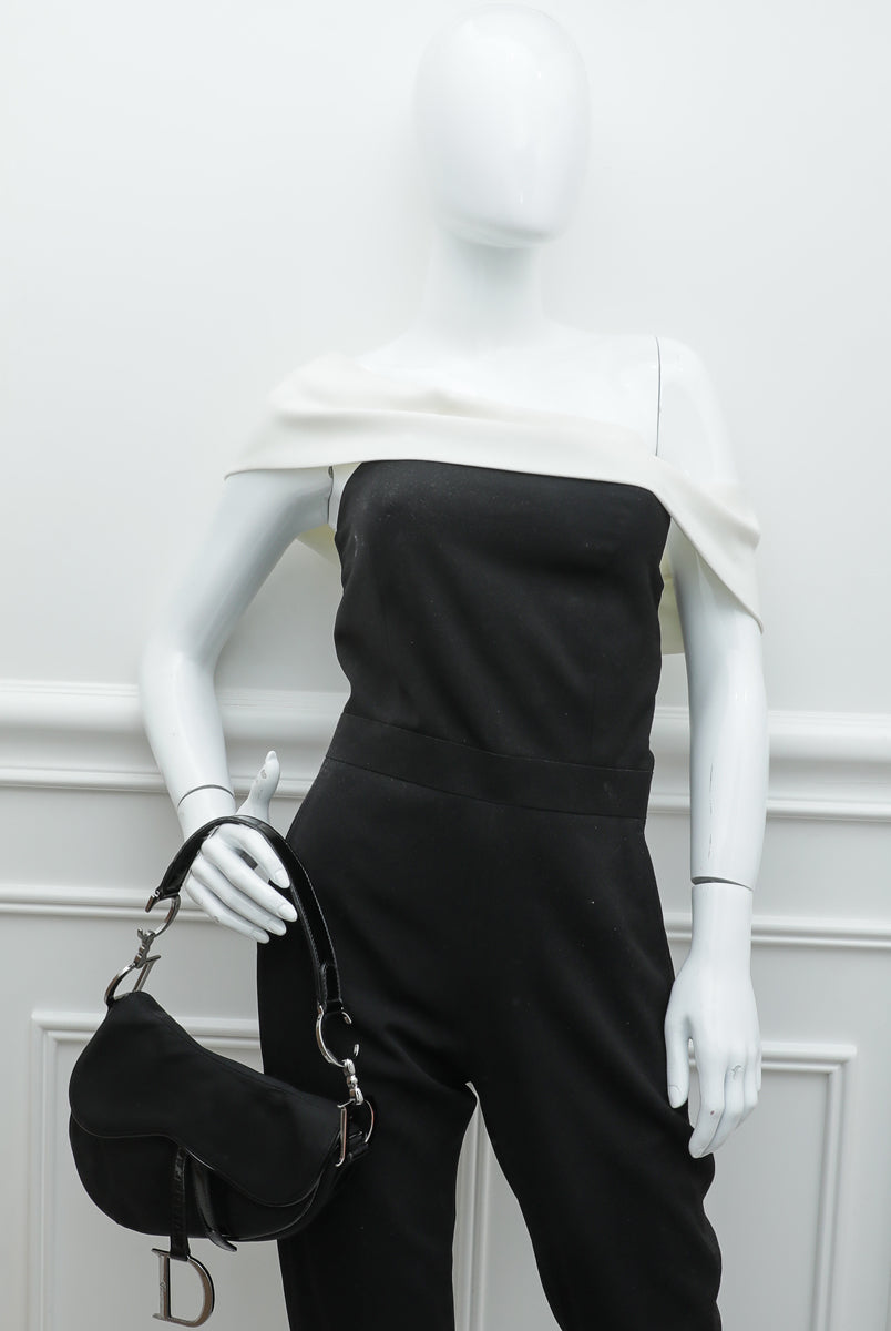 Christian Dior Black Nylon Saddle Bag-Christian Dior-THE CLOSET
