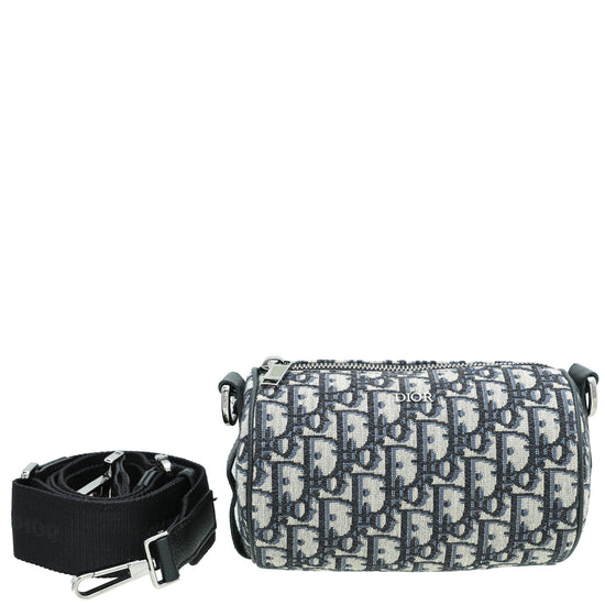 Dior Mini Oblique Roller Crossbody Bag - Blue