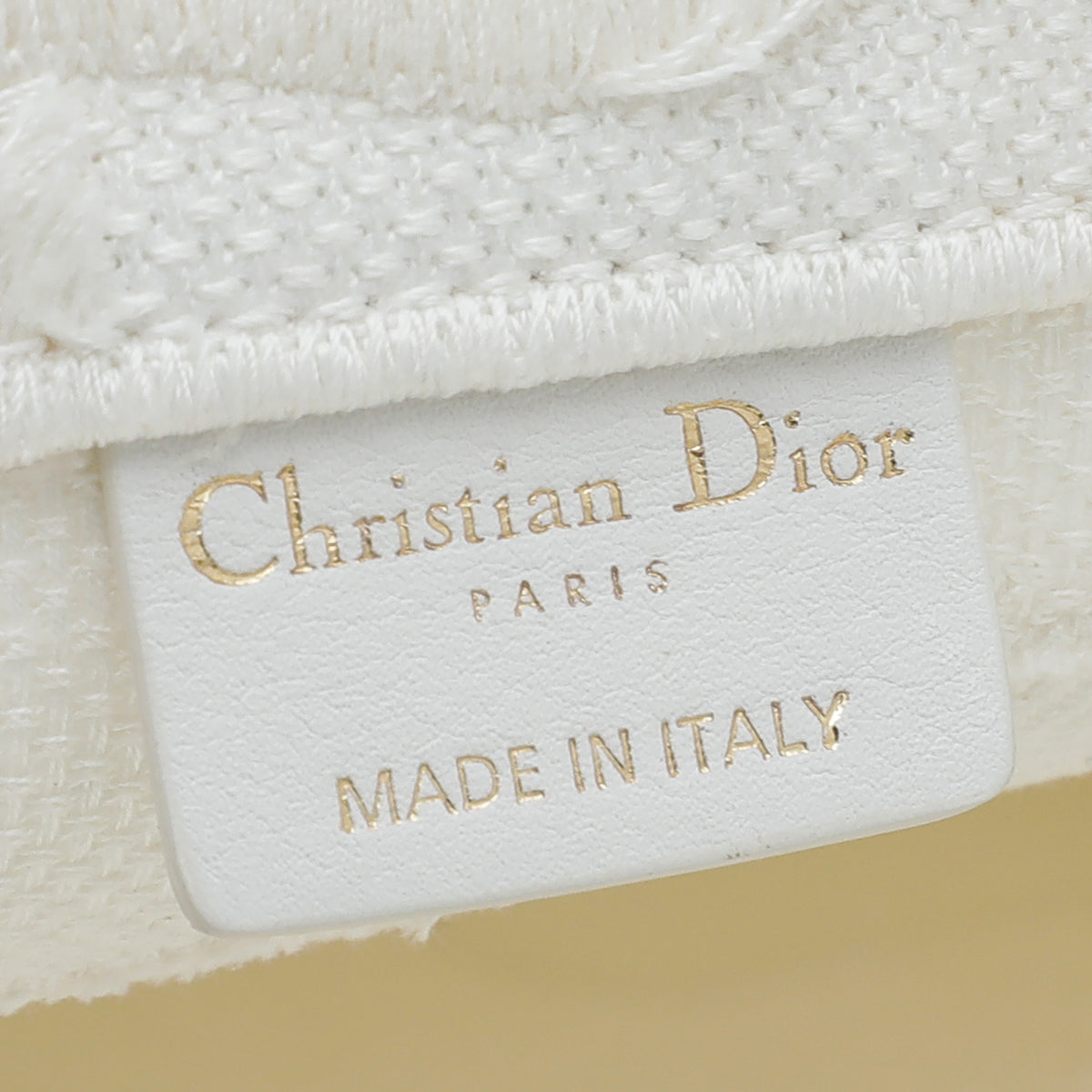 Christian Dior White Camouflage Book Tote Bag-Christian Dior-THE CLOSET