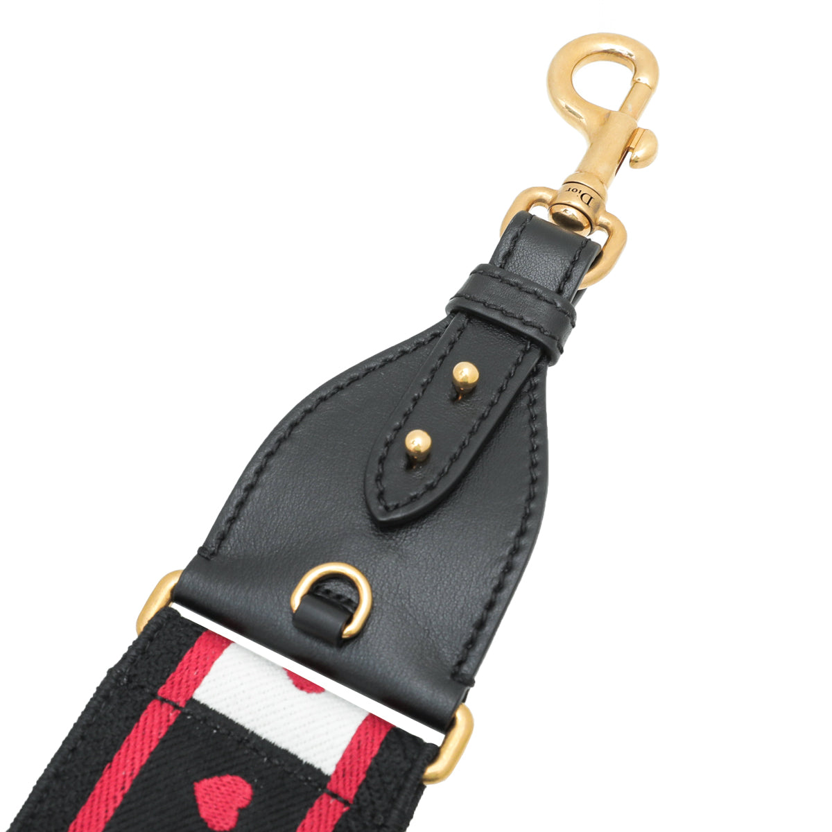 Christian Dior Bicolor Dioramour D Chess Heart Embroidered Bag Strap-Christian Dior-THE CLOSET