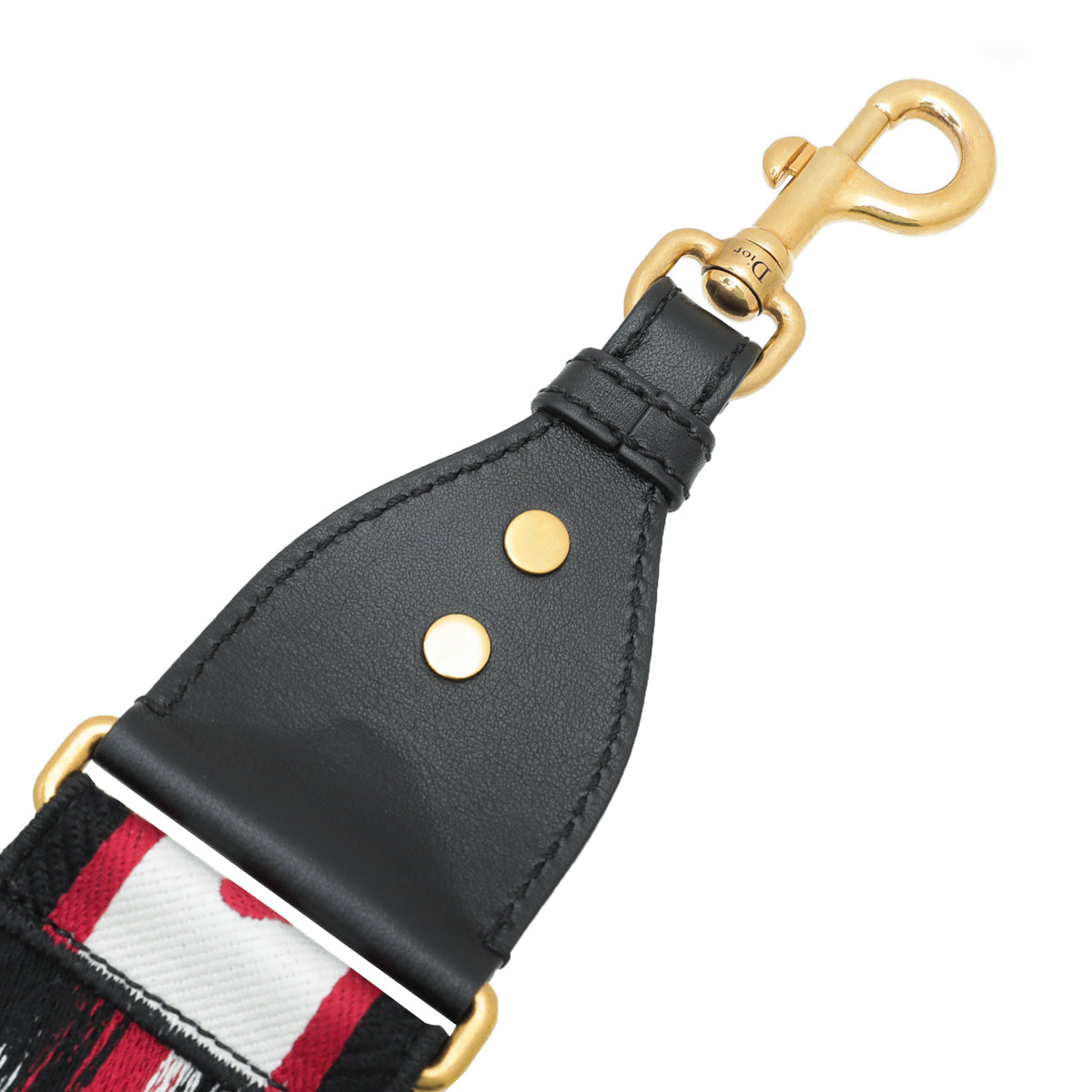 Christian Dior Bicolor Dioramour D Chess Heart Embroidered Bag Strap-Christian Dior-THE CLOSET