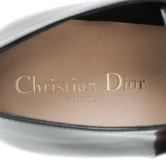 Christian Dior Black Timeless Derby Shoes 38.5