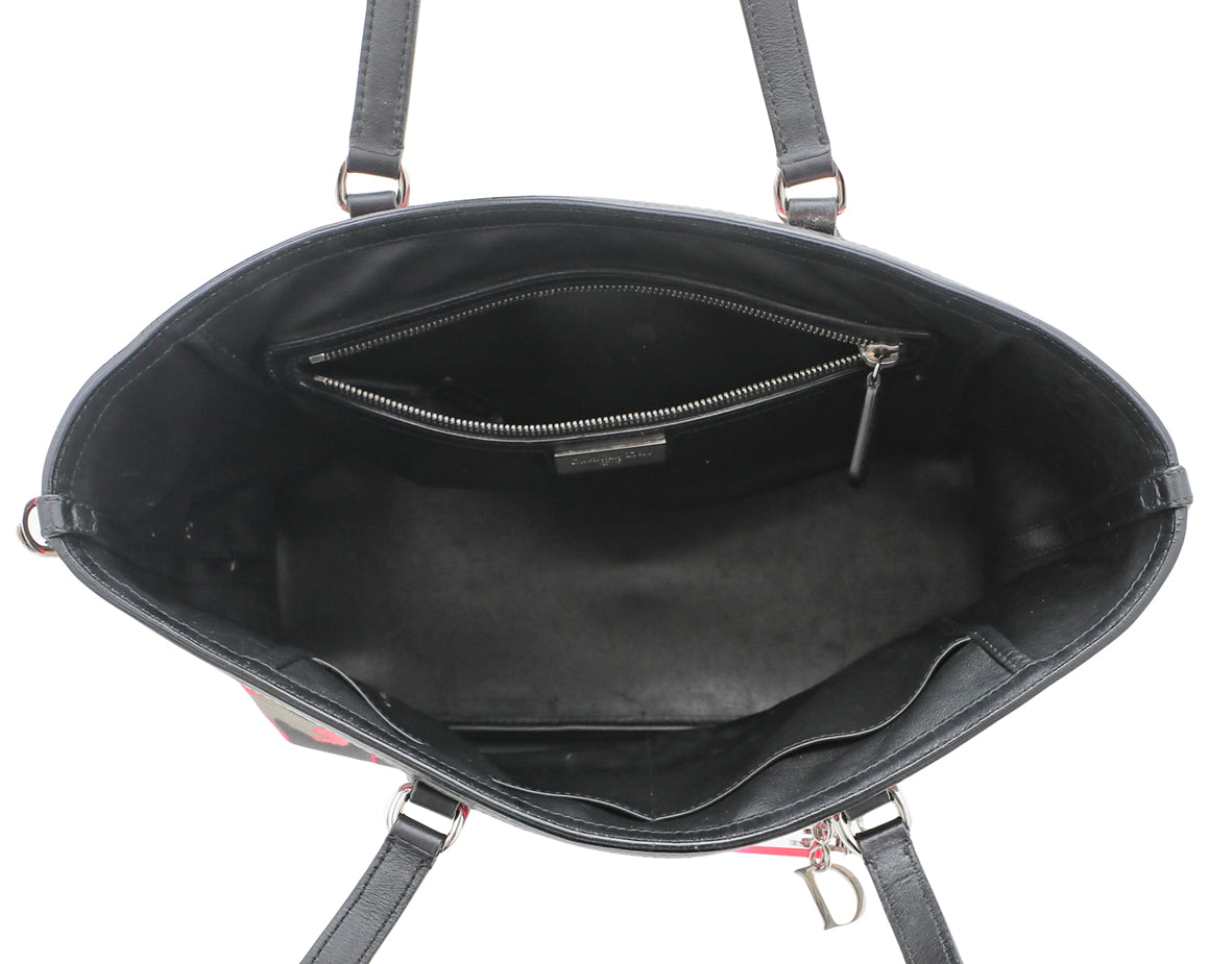 Christian Dior Pink Multicolor Camouflage Anselm Reyle Tote Bag-Christian Dior-THE CLOSET