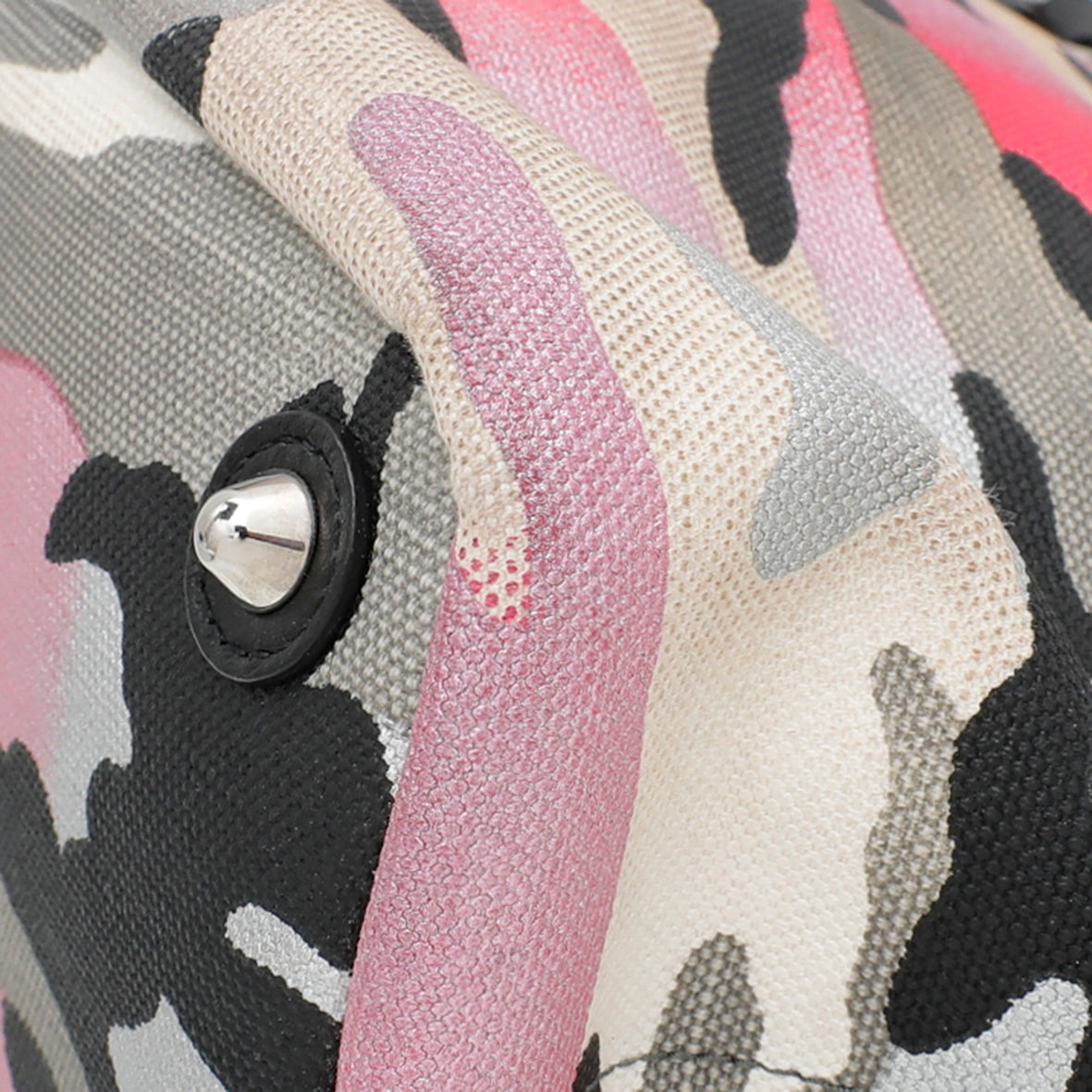 Christian Dior Pink Multicolor Camouflage Anselm Reyle Tote Bag-Christian Dior-THE CLOSET