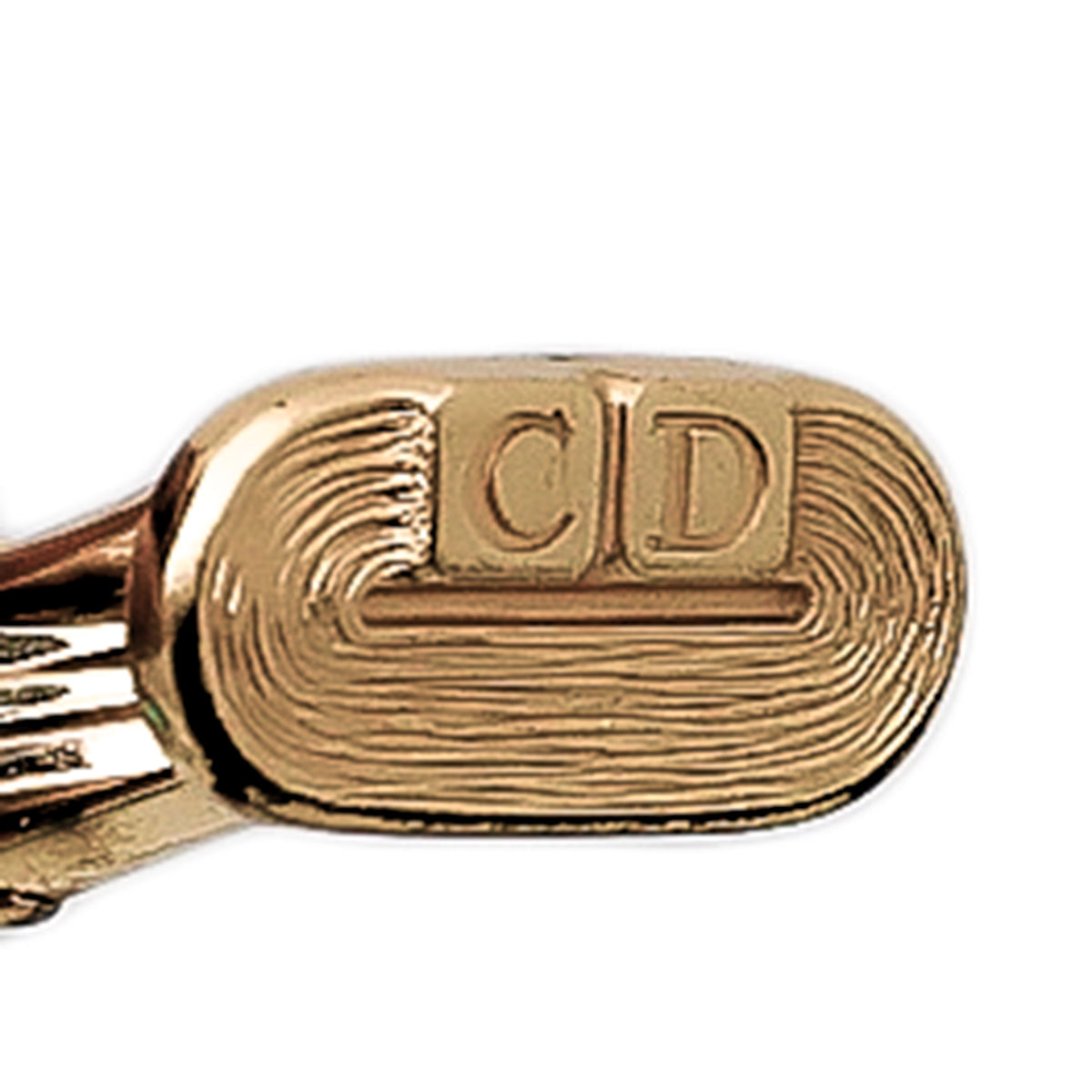 Christian Dior Gold CD Logo Cufflinks