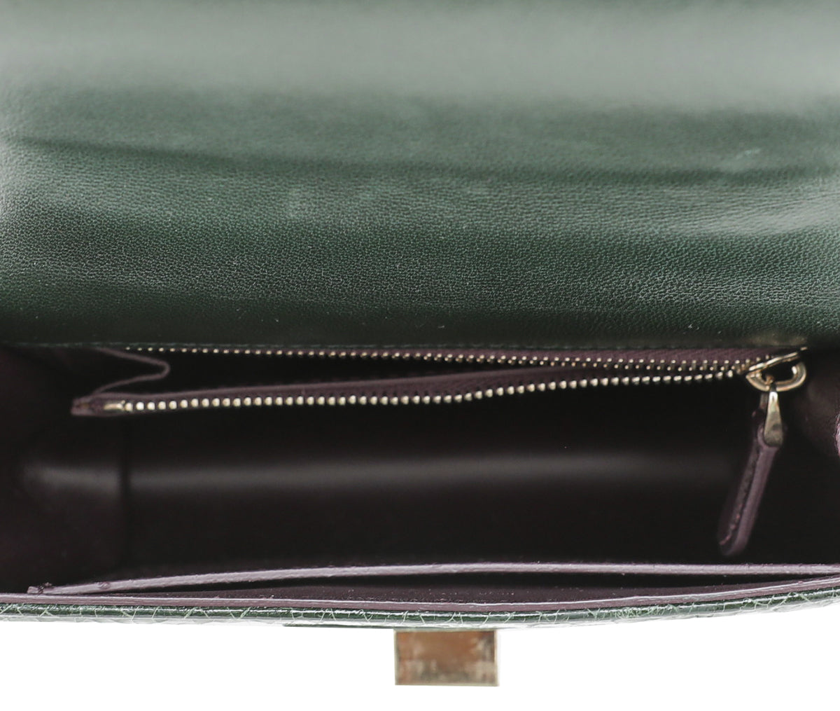 Christian Dior Green Ceramic Effect Deerskin Diorama Club Bag-Christian Dior-THE CLOSET