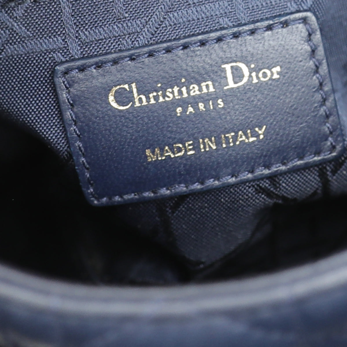 Christian Dior Blue Chain Mini Lady Dior Bag-Christian Dior-THE CLOSET