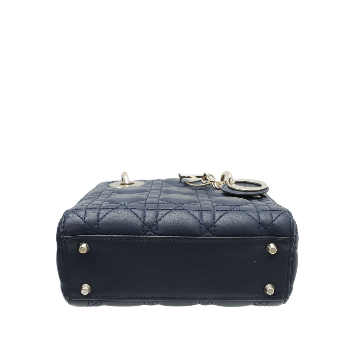 Christian Dior Blue Chain Mini Lady Dior Bag-Christian Dior-THE CLOSET