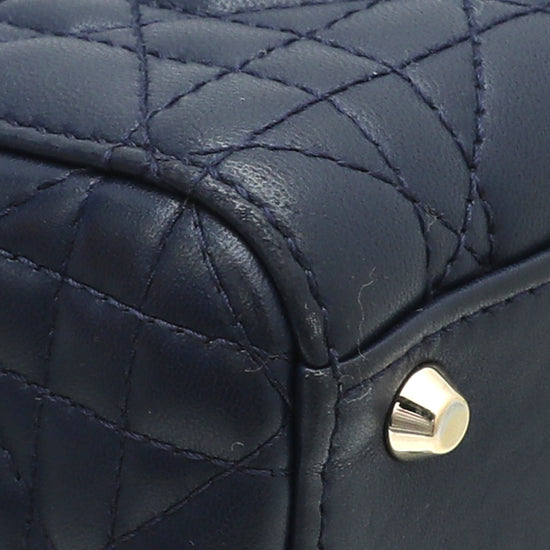 Christian Dior Blue Chain Mini Lady Dior Bag