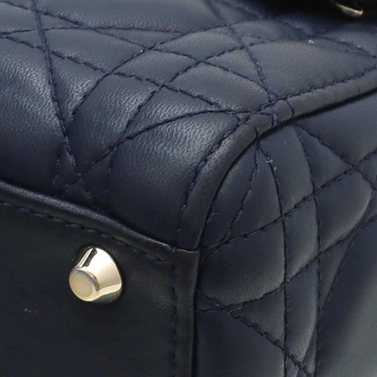 Christian Dior Blue Chain Mini Lady Dior Bag-Christian Dior-THE CLOSET