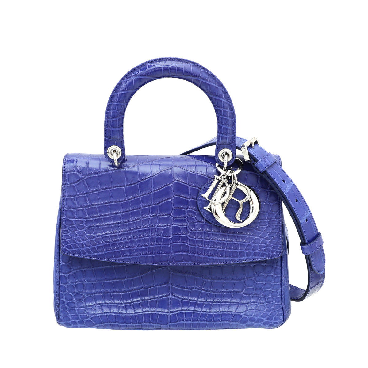 Christian Dior Blue Crocodile Be Dior Small Bag