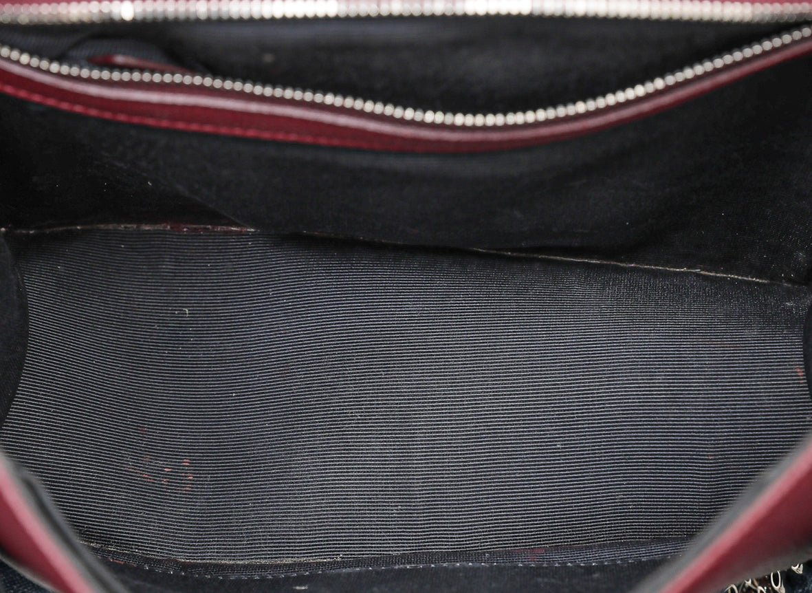 Christian Dior Burgundy Diorama Medium Flap Bag-Christian Dior-THE CLOSET