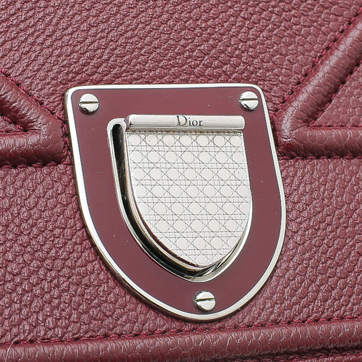 Christian Dior Burgundy Diorama Medium Flap Bag-Christian Dior-THE CLOSET